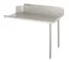 John Boos EDTC8-S30-R72-X 72" Clean Straight Dishtable w/ Right Table, 10" Backsplash, Galvanized Legs 1 image