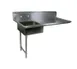 John Boos EDTS8-S30-50UCL-X 50" Soiled Dishtable, Undercounter w/ Sink On Left, Straight Design 1 image