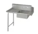 John Boos EDTS8-S30-L60 60" Straight Soiled Dishtable w/ Left Table, Pre-Rinse Sink, 10" Backsplash 1 image