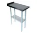 John Boos EFT8-3024 24" Open Base Work Table, Galvanized Base / 1-1/2" Backsplash - Upturn 1 image