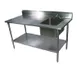 John Boos EPT6R5-3060SSK-R-X 60" Prep Table Sink Unit, Bowl on Right with Faucet - Flyer 1 image