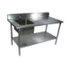 John Boos EPT8R5-3060SSK-L 60" Work Table with Prep Sink, Bowl On Left - 18 Gauge 1 image