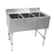 John Boos UBS3-1836 40" Underbar Sink Units, 3 Compartment without Drainboard 1 image