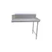 John Boos JDTC-20-24R-X 24" Clean Straight Dishtable w/ Right Table, 10" Backsplash, Steel Legs 1 image