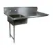 John Boos JDTS-20-50UCL-X 50" Undercounter Soiled Dishtable w/ Sink On Left, 10" Backsplash 1 image
