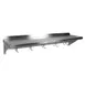John Boos MENSL48-P Stainless Steel Wall Mount Cucina Mensola Shelf - 48"W x 12"D 1 image