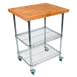John Boos MET-CWC-1-X Metropolitan Wire Cart w/ 2 Adjustable Chrome Wire Shelves 1 image