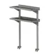John Boos OSC26RK-1296 Overshelf, Cantilevered, Double, 96"W X 12"D 1 image