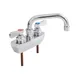 John Boos PBF-4SM2-6LF Heavy Duty Faucet, Splash Mount, 6" Swing Spout 1 image