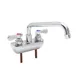 John Boos PBF-4SM2-8LF Heavy Duty Faucet, Splash Mount, 8" Swing Spout 1 image