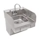 John Boos PBHS-ADA-P-STD-SSLR 22" Wall Mounted Hand Sink w/Wrist Faucet & Dispensers - 3 Splashes 1 image