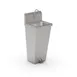 John Boos PBHS-F-1410-FV2-T 14" Pedestal Mounted Hand Sink without Faucet / with Foot Valves - 18 g 1 image