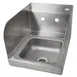 John Boos PBHS-W-0909-SSLR 12" Wall Mounted Hand Sink without Faucet - 3 Splashes 1 image