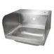John Boos PBHS-W-1410-1-SSLR 17" Wall Mounted Hand Sink without Faucet-w/3 Splashes-Splash Hole 1 image