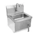 John Boos PBHS-W-1410-KV1APN 14" Wall Mounted Hand Sink with Hands Free Faucet, Knee Valve & Apron 1 image