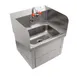 John Boos PBHS-W-1410-KV1APS-EW-X 17" Wall Mounted Hand Sink w/Faucet, Knee Valve & Eye Wash-flyer 1 image