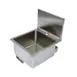 John Boos PBHS-W-1616-X 18" Wall Mounted Hand Sink without Faucet - 16 gauge / flyer 1 image