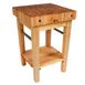 John Boos PPB2424 Pro Prep Butcher Block, 24"W X 24"D X 36"H Overall Size 1 image