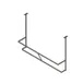 John Boos PRD2-C 55" Stainless Steel Double Bar Ceiling Hung Pot Rack with 10 Double Prong Hooks 1 image