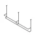 John Boos PRD4-C 91" Stainless Steel Double Bar Ceiling Hung Pot Rack with 16 Double Prong Hooks 1 image