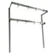 John Boos PRD4 91" Stainless Steel Double Bar Table Mounted Pot Rack with 16 Double Prong Hooks 1 image