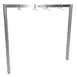 John Boos PRS4 91" Stainless Steel Single Bar Table Mounted Pot Rack with 8 Double Hooks 1 image