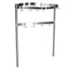 John Boos PRTC1A 31" Stainless Steel Triple Bar Table Mounted Pot Rack with 9 Double Hooks 1 image