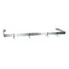 John Boos PRW14A 108" Stainless Steel Single Bar Wall Mounted Pot Rack with 9 Double Hooks 1 image
