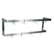 John Boos PRW21A 36" Stainless Steel Double Bar Wall Mounted Pot Rack with 6 Double Hooks 1 image