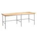 John Boos SBO-S22 Baker'S Table Frame, Fits 144"W X 30"D Top, Without Bin Stops 1 image