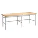 John Boos SBS-S24 Baker'S Table Frame, Fits 144"W X 48"D Top, Bin Stops & Guides 1 image