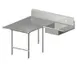 John Boos SDT6-L7072SBK-L Soiled "L" Shaped Dishtable w/ Left Table, Landing Design, 10" Backsplash 1 image