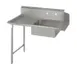 John Boos SDT6-S132SBK-L 132" Straight Soiled Dishtable w/ Left Table, Pre-Rinse Sink, 10" Backsplash 1 image