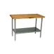 John Boos SNS13-X Work Table, Wood Top, 36"W X 36"D X 35-1/4"H Overall Size 1 image