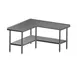 John Boos ST4R1.5-L3060SSK L Shaped Work Tables, 60" x 60" x 30" / 14 gauge with Undershelf  1 image