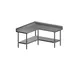 John Boos ST4R5-L2460SSK L Shaped Work Tables, 60" x 60" x 24" / 14 gauge with Undershelf  1 image