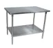 John Boos ST6-2430SSK-X 30" Open Base Work Table w/ Undershelf (Available in Effingham & Nevada) 1 image