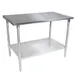 John Boos ST6-36144GSK Work Table, 144"W X 36"D, 16/300 Stainless Steel Flat Top 1 image