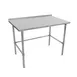 John Boos ST6R1.5-3030GBK 30" Open Base Work Table with Side & Rear Crossrails, 1-1/2" Backsplash 1 image