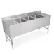 John Boos UBS3-2160-2D12-X Underbar Sink Units, 3 Compartment with 2 Drainboards - Flyer 1 image