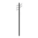 John Boos UTENSIL-POST48 48"H Table Mount Stainless Steel Utensil Rack with 5 Rods 1 image