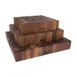 John Boos WAL-CCB183-S Wood Cutting Board, 18" x 18" x 3" Black Walnut, Oil, Reversible Grips 1 image