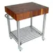 John Boos WAL-CUCD15 Cucina D'Amico Cart, 30"W X 24"D X 35-1/2"H Overall Size 1 image