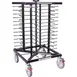 JackStack JS052F 52-Plates Mobile Plate Rack with Steel Construction and Black Powder Coated  2 image