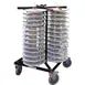 JackStack JS052F 52-Plates Mobile Plate Rack with Steel Construction and Black Powder Coated  3 image
