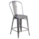 JMC Furniture HUDSON SERIES BARSTOOL - Stacking Metal Bar Stool, Clear Coat Finish, Armless, All-Metal Frame 1 image