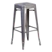 JMC HUDSON SERIES BARSTOOL (BACKLESS) – Stacking Metal Seat, All-Metal Frame, Clear Coat Finish, Foot Rest 1 image