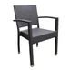 JMC Furniture OUTDOOR BALBOA CHOCOLATE ARMCHAIR Aluminum Frame Synthetic Wicker Outdoor Armchair 1 image