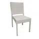 JMC Furniture OUTDOOR BALBOA IVORY CHAIR Aluminum Frame Synthetic Wicker Outdoor Side Chair 1 image