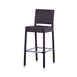 JMC Furniture OUTDOOR GAMA ESPRESSO BARSTOOL Armless Aluminum Frame Synthetic Wicker Outdoor Bar Stool 1 image